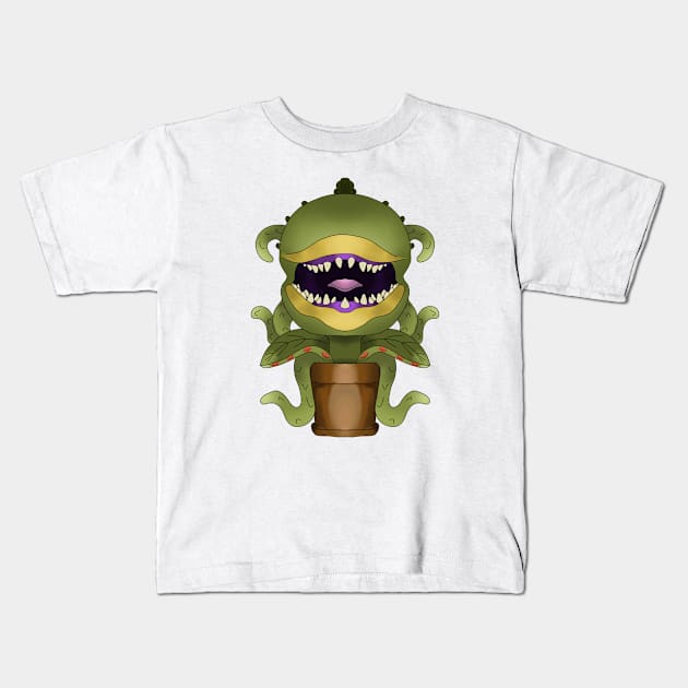 Audrey 2 Kids T-Shirt by lizajambalaya